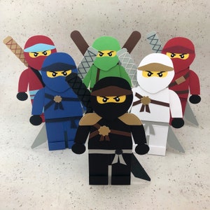 Ninja fighter greeting card - different variants individual and handmade - ninja for children for their birthday