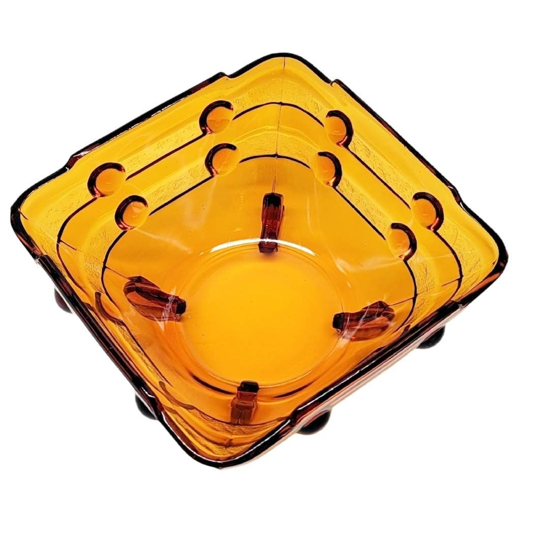 1930's Stölzle Art Deco Glass Bowl Etsy