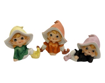 Vintage Assortment of Homco Pixie Elves