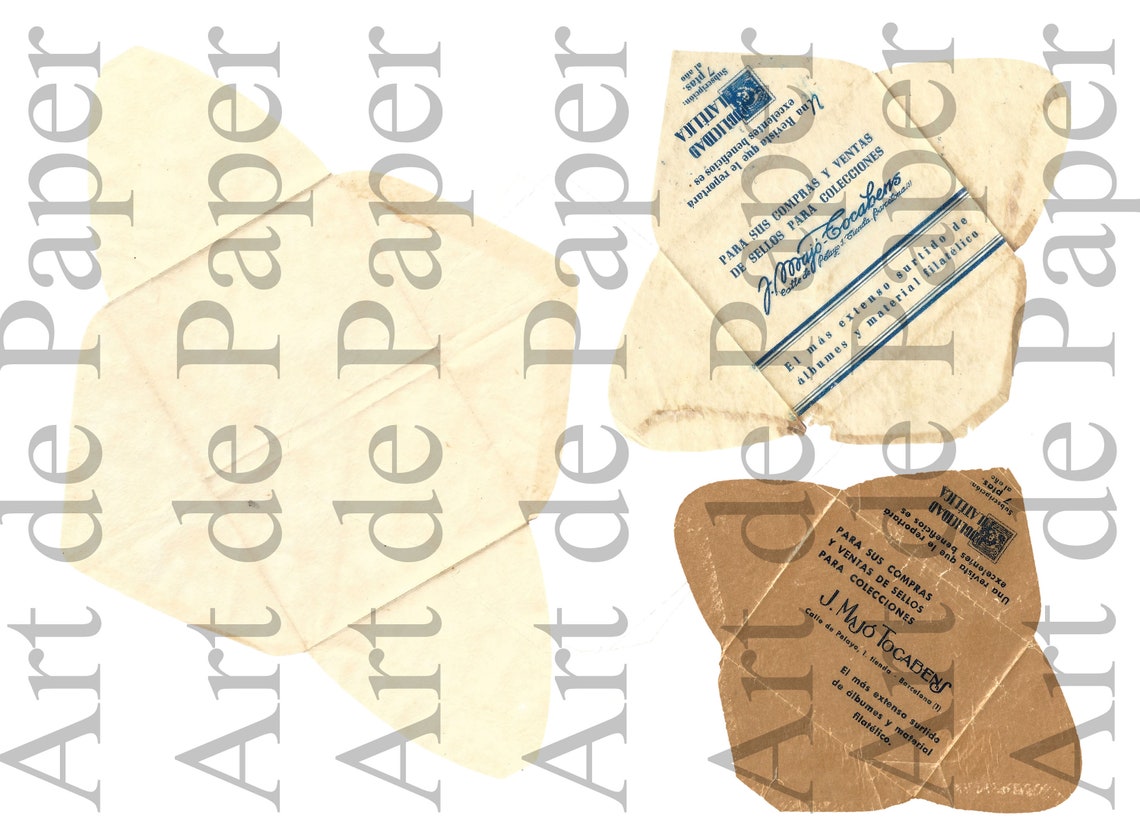 Printable Envelope, Vintage Mini Envelopes, Old Envelope, Vintage ...