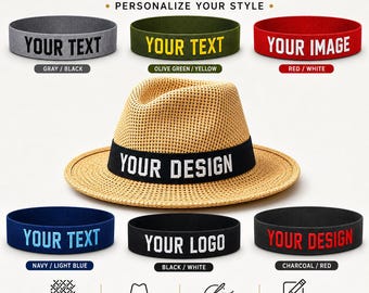 Custom Hatbands & Headbands | Personalized Fedora and Cowboy Hat Bands
