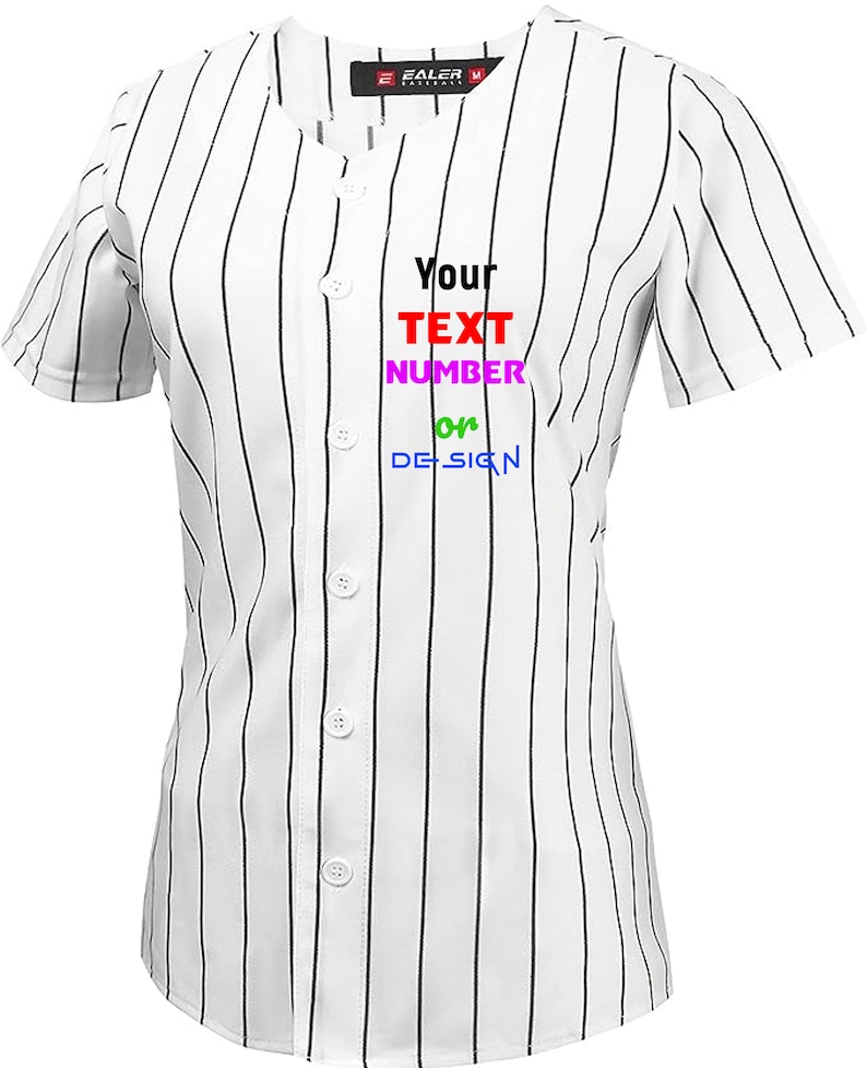 Custom Women BASEBALL Jersey I Women's Size Baseball Jersey Softball ...