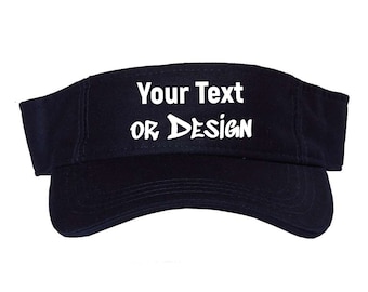 Visière sandwich personnalisée, texte ou motif personnalisé sur la visière, personnalisez votre visière, casquette visière