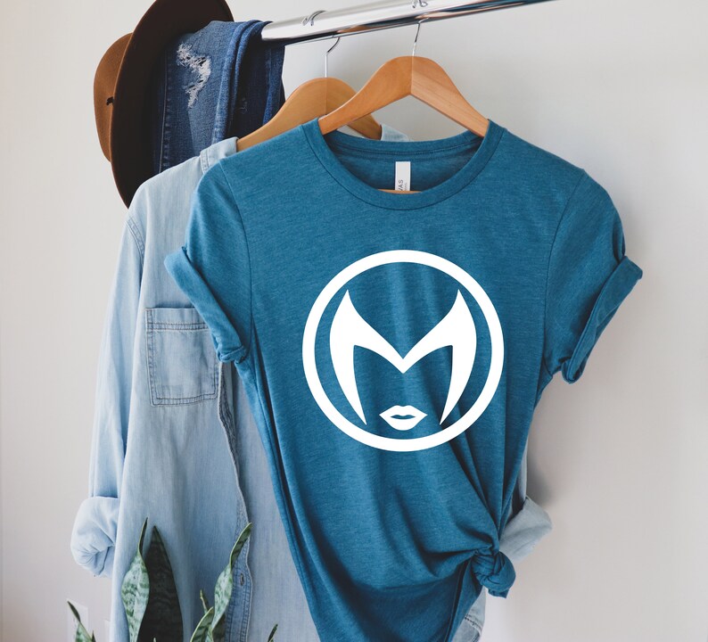 WandaVision Marvel TV-program T-shirt | WandaVision-ikoner | WandaVision T-shirt | Wanda & Vision I Agatha All Along T-shirt I Superhjälte-tröja Heather Deep Teal