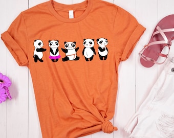Cute Panda Shirt, Panda Lover T-shirt, Funny Panda Shirt, Panda Roll Shirt, Cute Panda Tee, Panda Lover Gift, Panda T-shirt