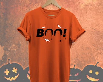 Camisas de Halloween Boo, camiseta divertida de Halloween Boo, camisa de Halloween, regalo de Halloween