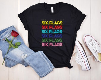 Six Flags Amusement Park T-Shirt, Six Flags Great Adventure Family Vacation 2026 Tee, Six Flags America Shirt