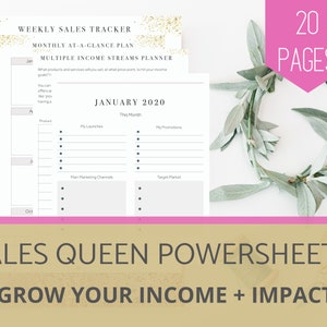 SALES PLANNER | Marketing Template | Business Tracker