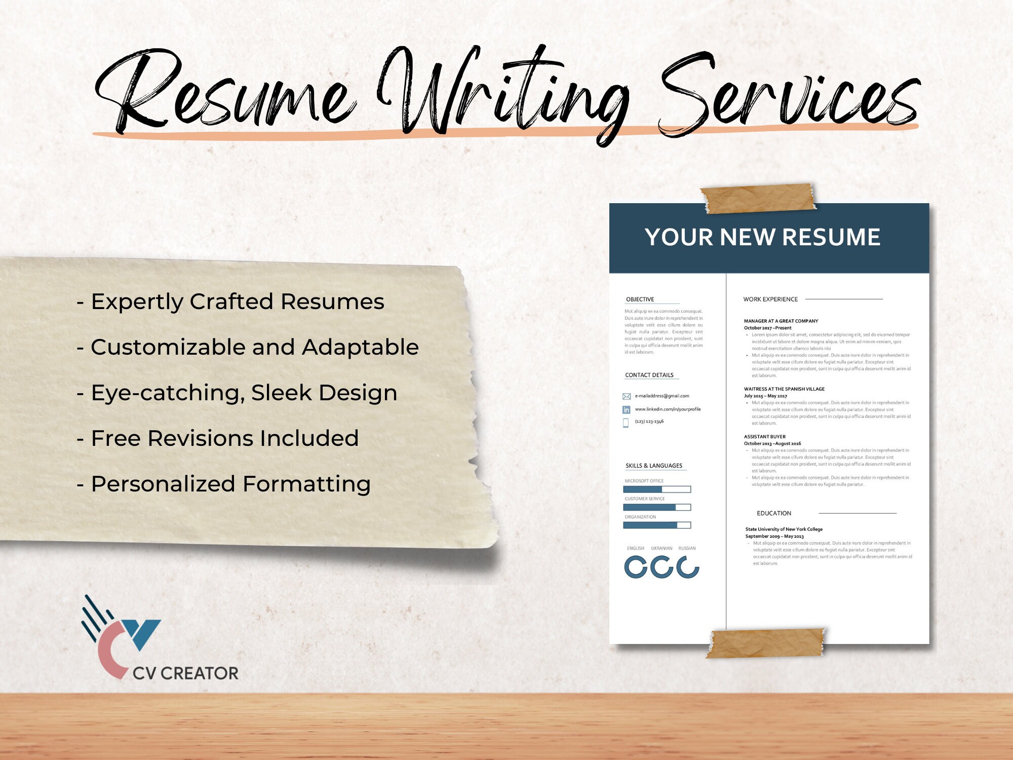 Professional Resume Writing Service ATS Resume Job - Etsy