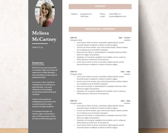 Beautiful Resume Template and Cover Letter Template for Microsoft Word | CV Template Word | Modern Resume | Professional CV