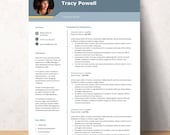 Professional Resume Template & Cover Letter: Modern CV Design (Microsoft Word)