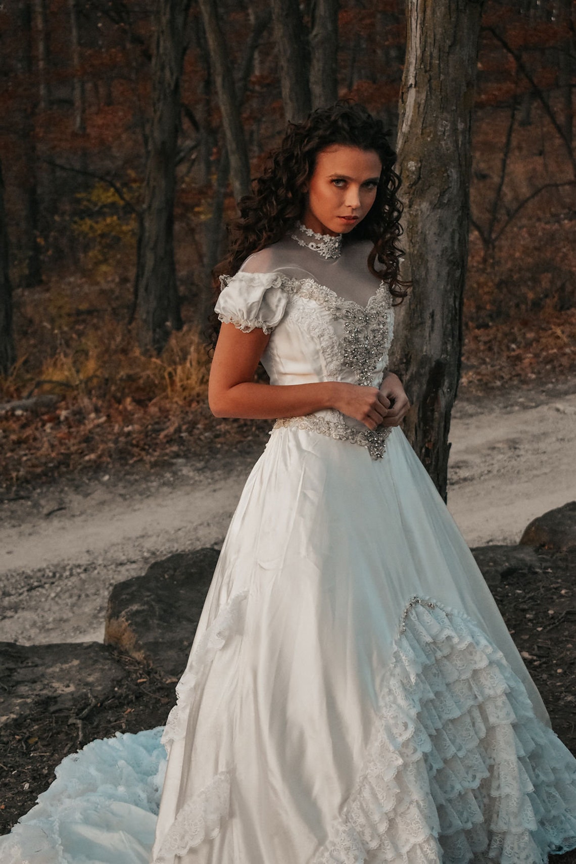 christine black wedding dress