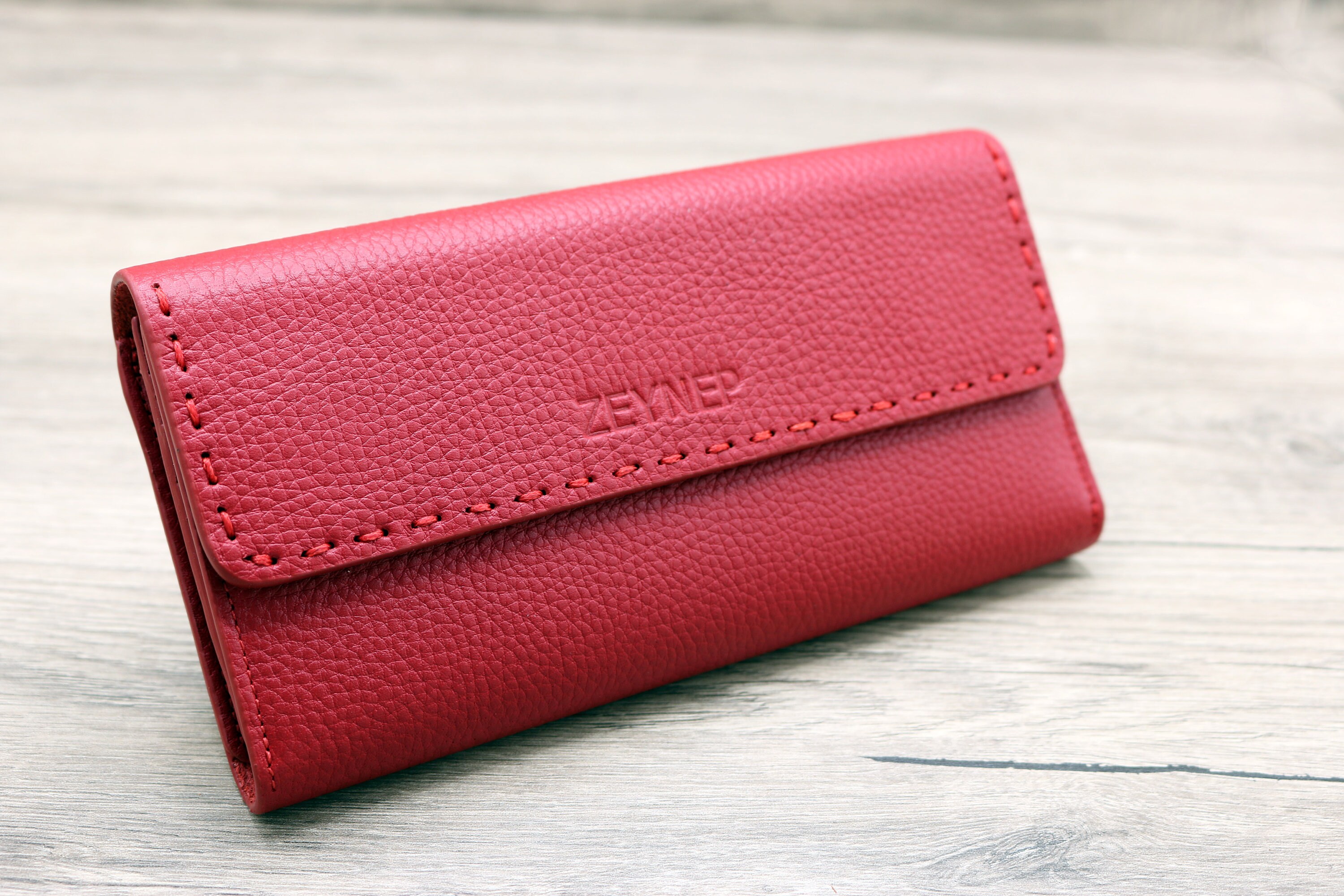 Personalized Royal Purple Leather Women Wallet Phone Wallet Etsy