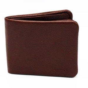 Tan Genuine Leather Bifold Men Wallet, Men Leather Wallet, Leather Card Holder