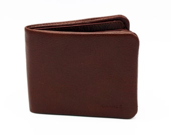 Tan Genuine Leather Bifold Men Wallet, Men Leather Wallet, Leather Card Holder