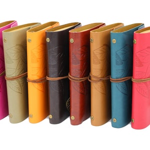Refillable Personalized Premium Vegan Leather Journal Notebook, Personalized Gift, Leather Sketchbook, Birthday Gift, Mothers Day Gift