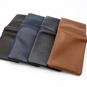 Cartera de hombre plegable de cuero suave genuino personalizada, billetera de cuero para hombre, tarjetero de cuero, regalo personalizado