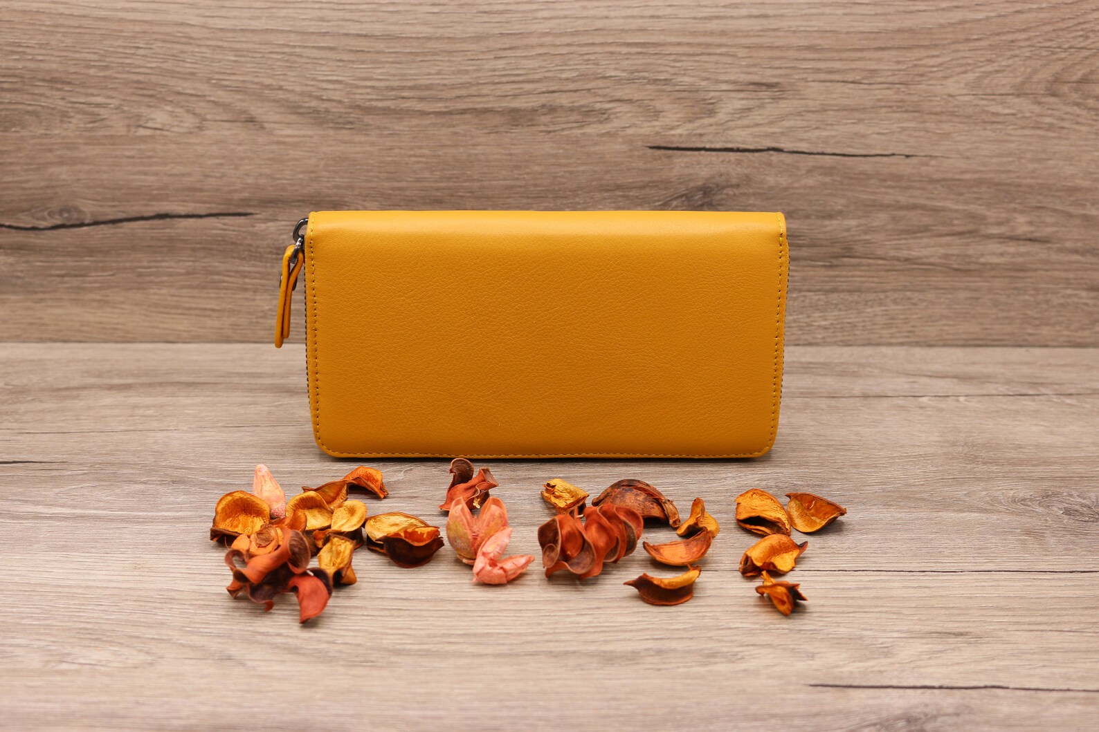 Personalized Mustard Yellow Women Wallet and Card Case Set Etsy