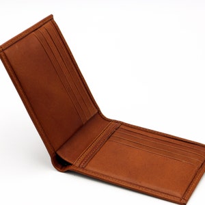 Personalisierte Tan Leder Männer Brieftasche, Männer Leder Brieftasche, Bifold Leder Brieftasche, Tan Leder Kartenhalter, personalisiertes Geschenk