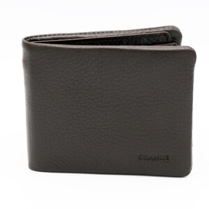Dark Brown Genuine Leather Bifold Men Wallet, Men Leather Wallet, Leather Card Holder