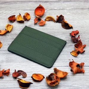 Green Skinny Wallet With Mirror 