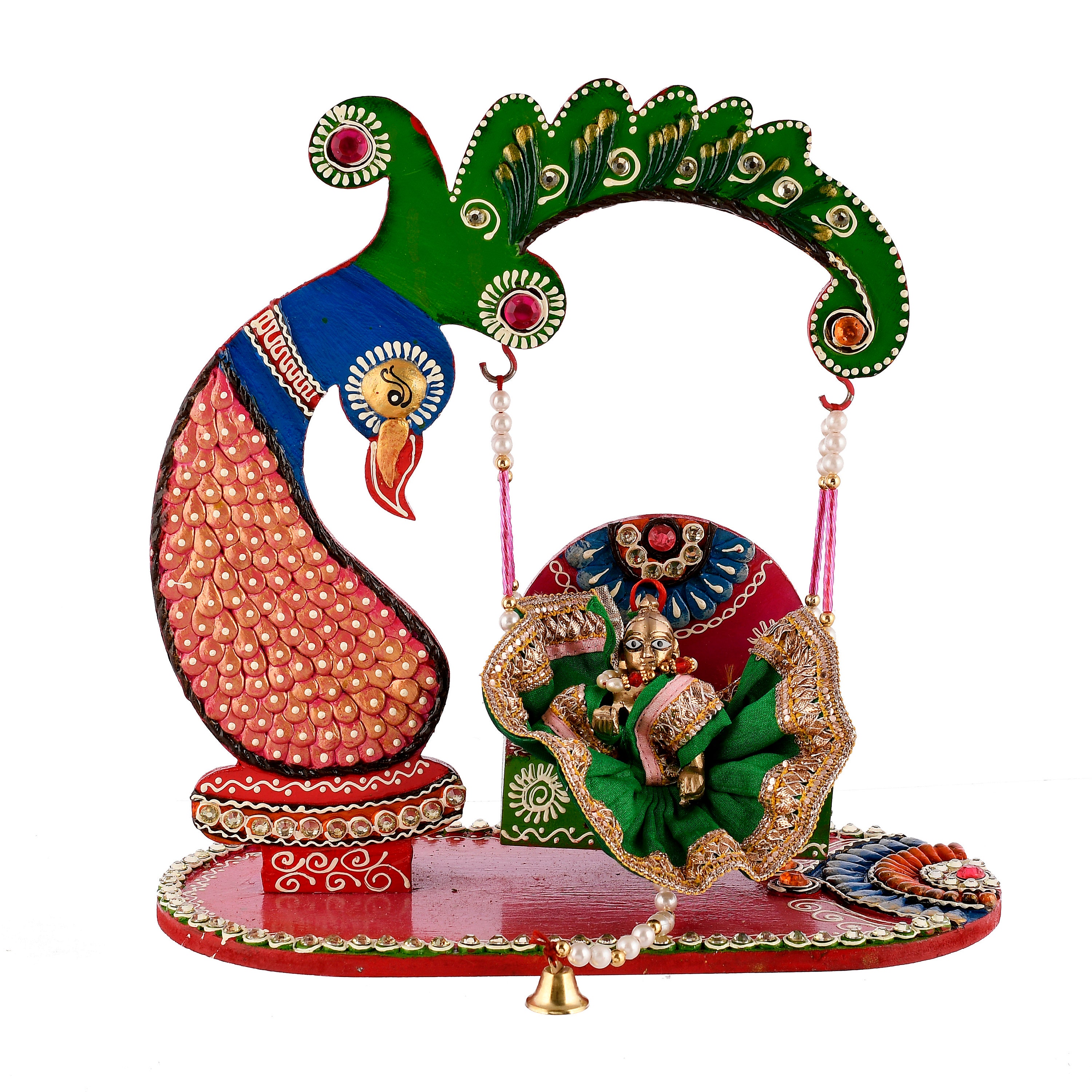 Laddu Gopal Jhula Wooden Handcrafted Kanha Ji Jhula For Etsy