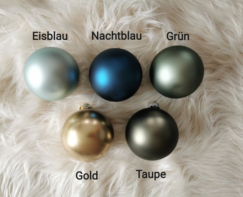 personalisierte Weihnachtskugel, 30 Farben, 8cm groß, Christbaumkugel mit Namen, Weihnachtsgeschenk, Weihnachten Geschenk, Weihnachtskugel Bild 6