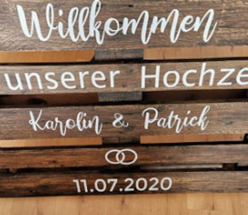 Willkommen Schild Hochzeit Aufkleber Palette Vintage Boho Etsy.de