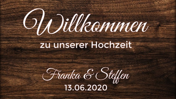 Willkommen Schild Hochzeit, Aufkleber Für Schild, Willkommensschild,  Hochzeit Deko, Aufkleber Hochzeit, Personalisierte Aufkleber -  Denmark