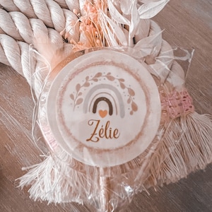 Sucettes personnalisées pour cadeaux invités: naissance, baptême, mariage, anniversaire, ... min 16 pces