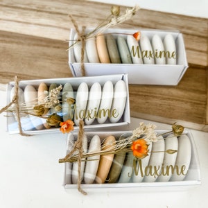 Boite à dragées Luxe Plexi - Prix à la pièce avec fleurs et stickers