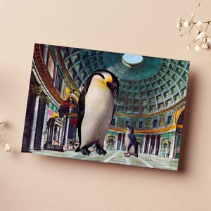 Mira hijo – Postal collage hecha a mano – Tamaño A6