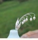 Lily of the Valley - 925 Sterling Silver & Pearl Floral Hair Stick - Floral, Japanese Hairpin Kanzashi, Ornament, Boho Chopstick 