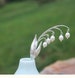 Lily of the Valley - 925 Sterling Silver & Pearl Floral Hair Stick - Floral, Japanese Hairpin Kanzashi, Ornament, Boho Chopstick