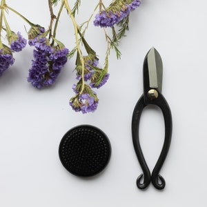 Ikebana Flower Arrangement Tool Set, Ikebana Scissors Kenzan, Made in Japan, Floral Art Supplies Beginners & Experts, Gardening,Mother’s Day