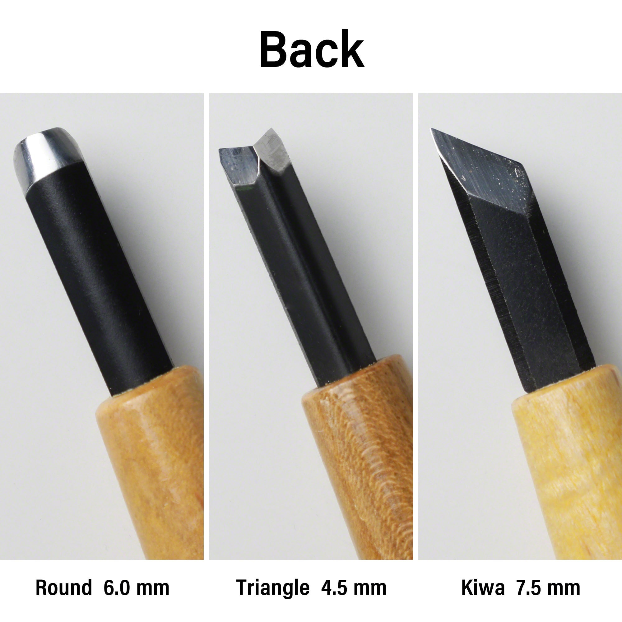 Mikisyo Power Grip carving knife chisel triangular 4.5mm 1