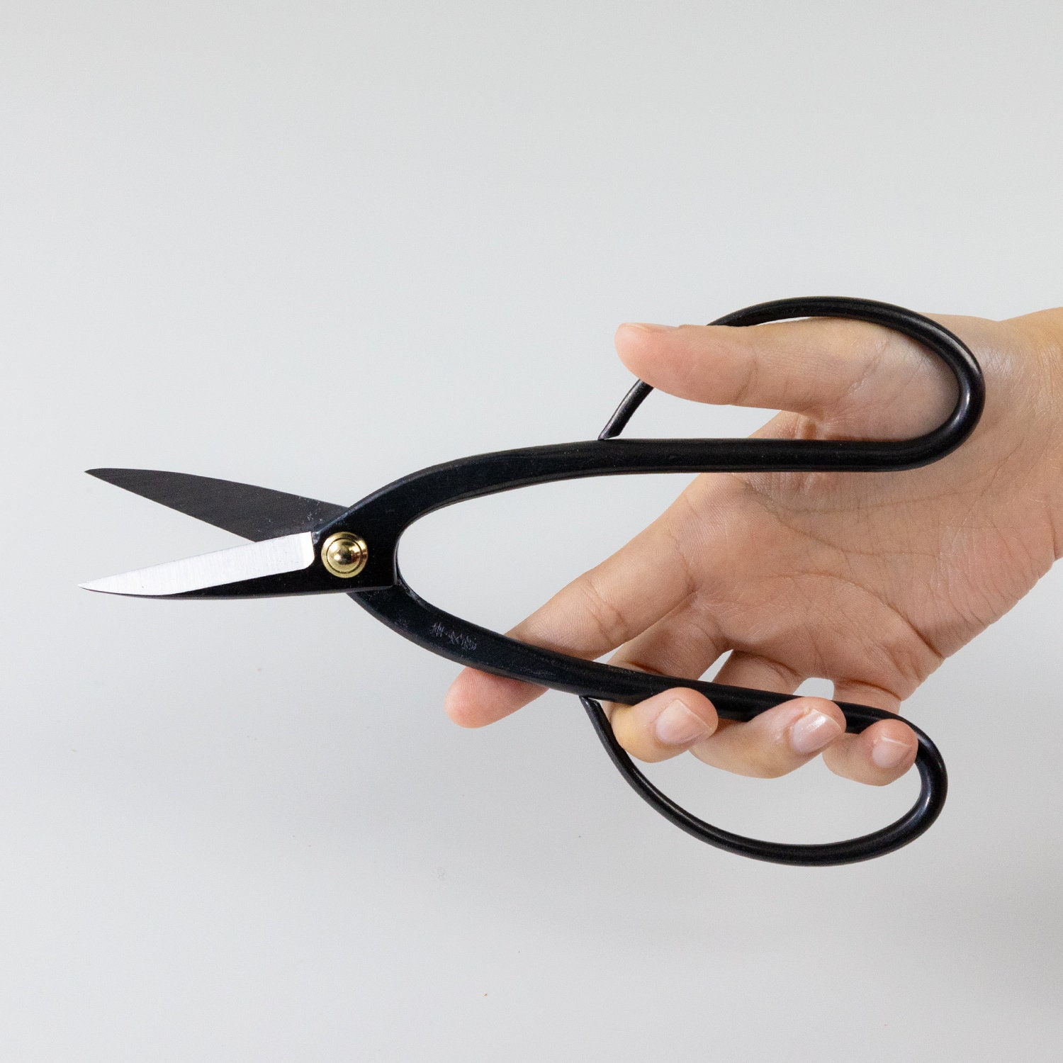Wazakura Japanese Bonsai Tool Kit - 8" Ashinaga Scissors & Concave Cutter, Hand-Forged In Japan