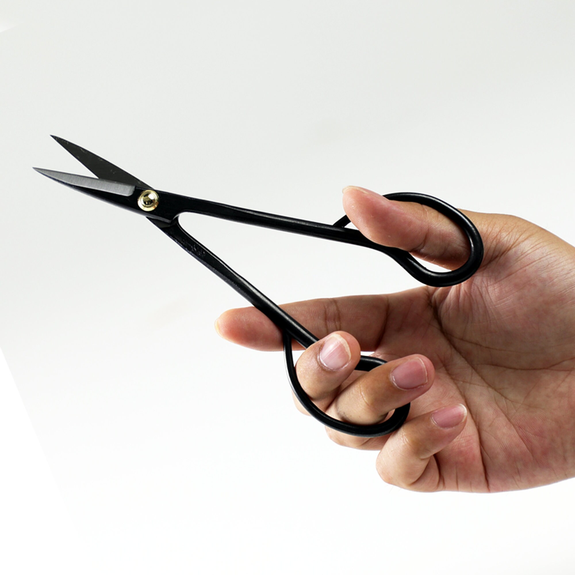 Wazakura 7-inch Bonsai Scissors - Japanese Made Satsuki Pruning Shears For Bonsai Care