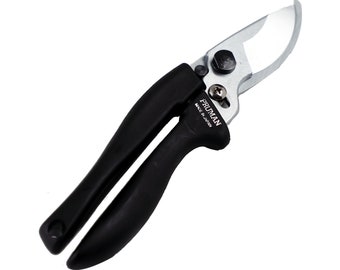 Wazakura Professional Bypass Pruning Shears 195mm/7.67" MADE IN JAPAN, Heavy Duty Pruners, Garden Hand Clipper with Safety Lock
