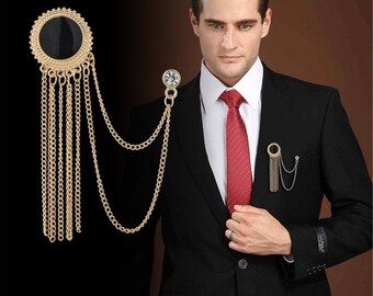 Groomsmen Grooms perfect for Weddings Prom Men/'s Brooch Bow Tie Medallion or Everyday. 8 Different Variants!