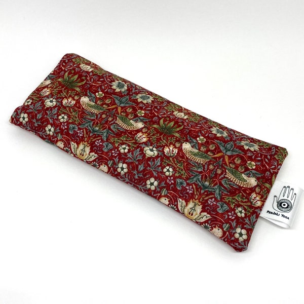 William Morris 'Strawberry Thief'  Lavender Eye Pillow - Lavender Eye Mask - Eye Pillow for Yoga Relaxation - Sleep Mask - Headache Relief