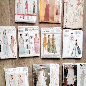 Wedding and Evening Gowns sewing patterns