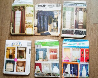 Vintage Home Decor Sewing Patterns: Pillows, Table Linens, Window Treatments