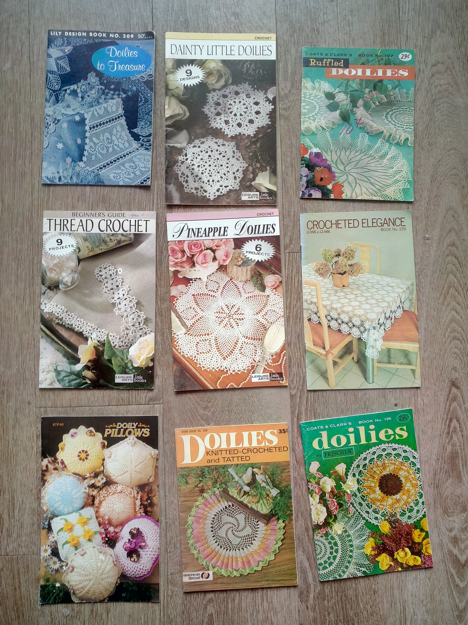 Crochet Doilies  books vintage    rare find