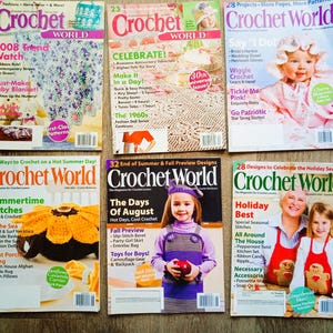 Crochet World Magazines 2008   and 2009