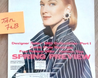 TWO vintage Vogue Patterns Magazines 1993