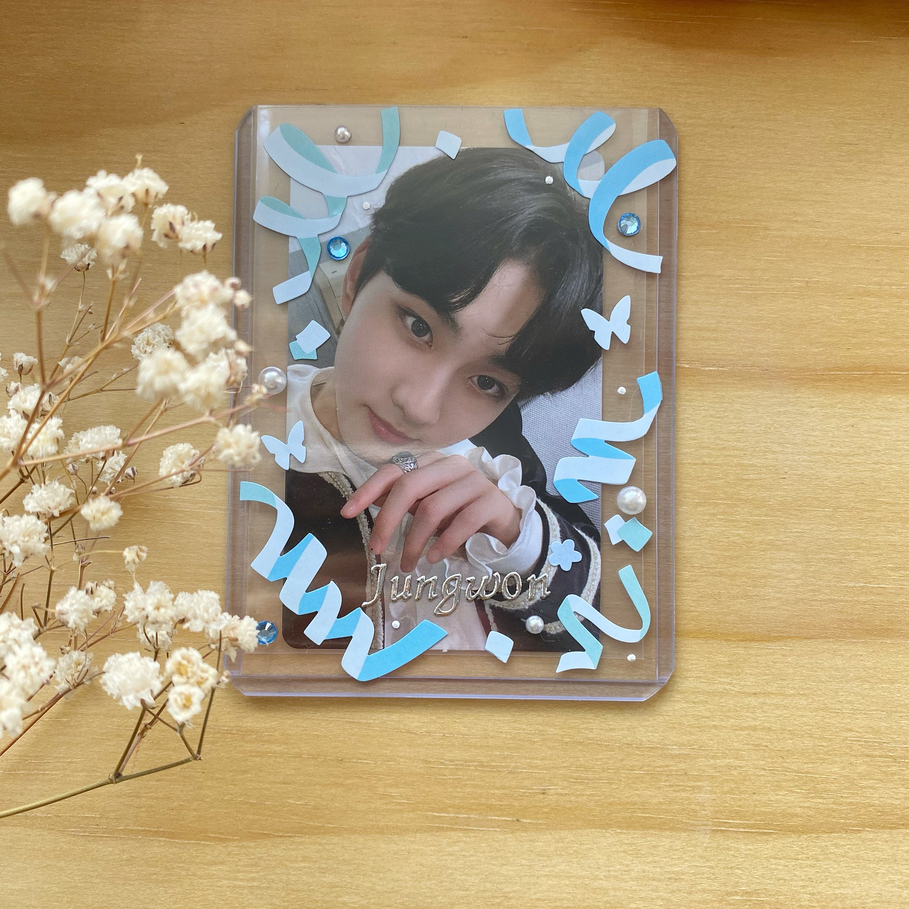 Custom decorated toploader for kpop photocards Etsy