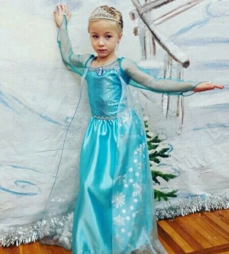 Tacobear 10Pcs Frozen Elsa Costume Dress For Girls Kids Toddler Princess  Dress Up Clothes For Little Girls With Elsa Accessories Gloves Crown Wands