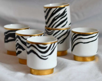 "Zebra" espresso mug