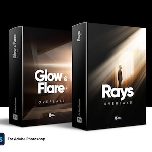 45 Ultra Realistic Cinematic Photoshop Overlays Pack, Light, Rays, Glow and Flare, Photo Editing, Photoshop Atmosphere Overlays